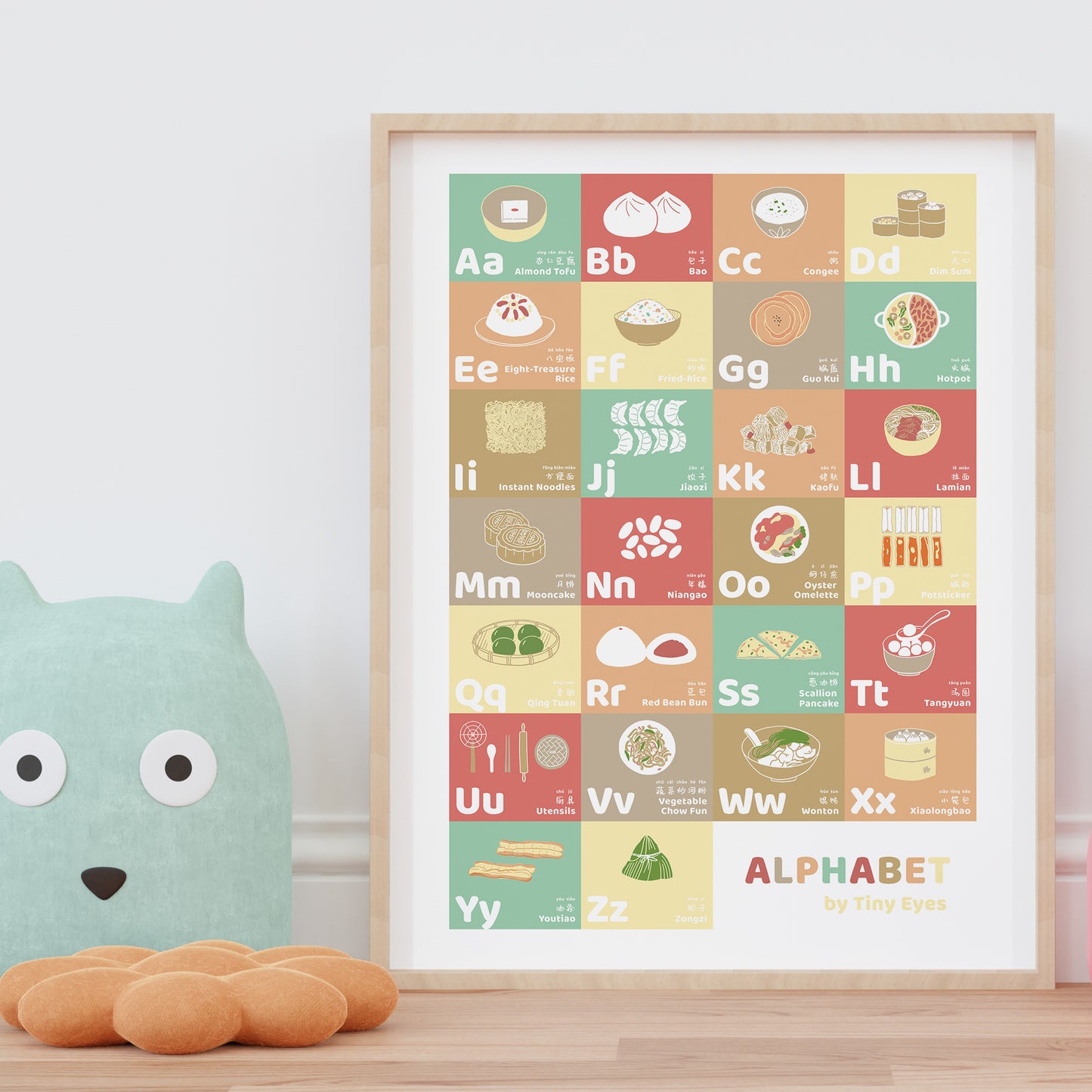 Chinese Food Alphabet Print