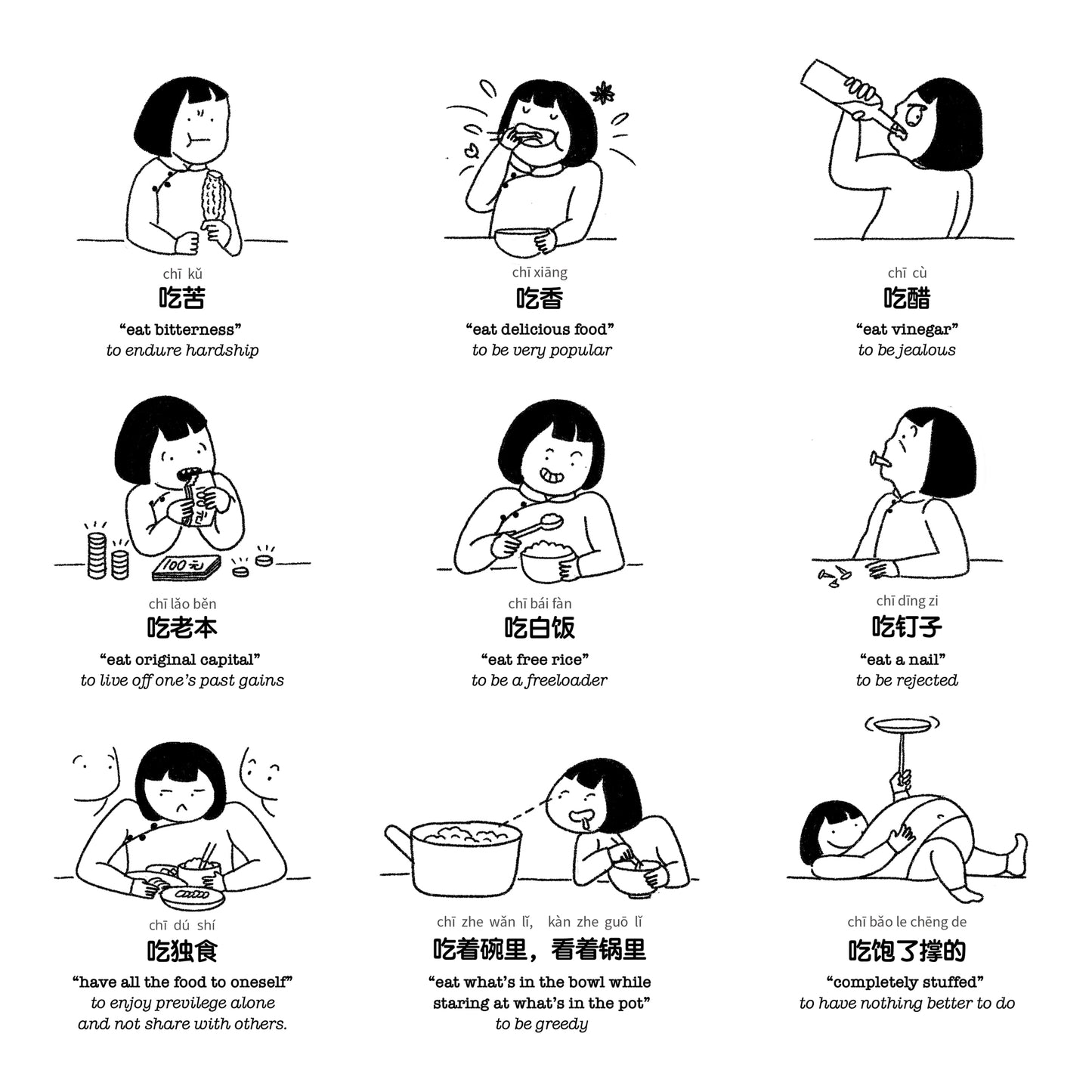 Eating Expressions Art Print