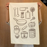 Cotton Tea Towel | Chinese Cooking Kitchenware
